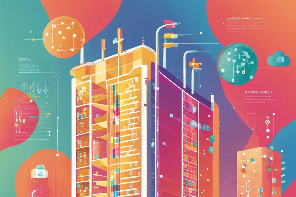 Abstract visualization of diverse healthcare data feeding into an AI model